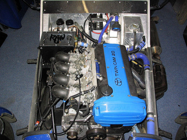 Original engine bay layout - front